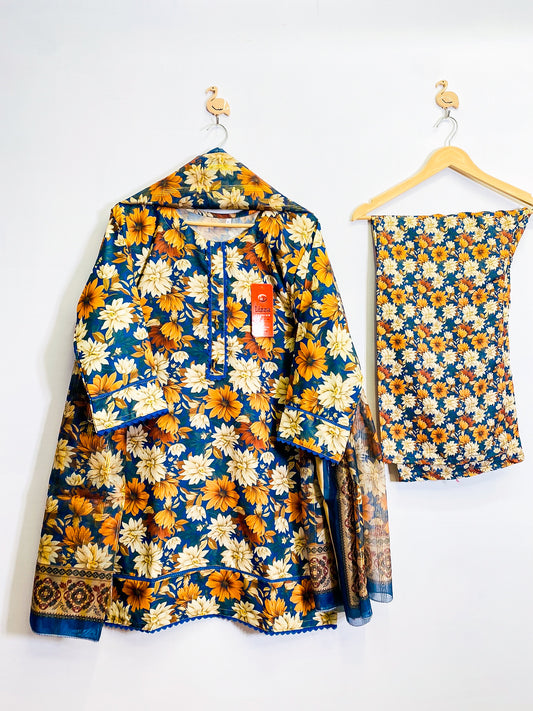 Zehraa 3 Piece Stitched