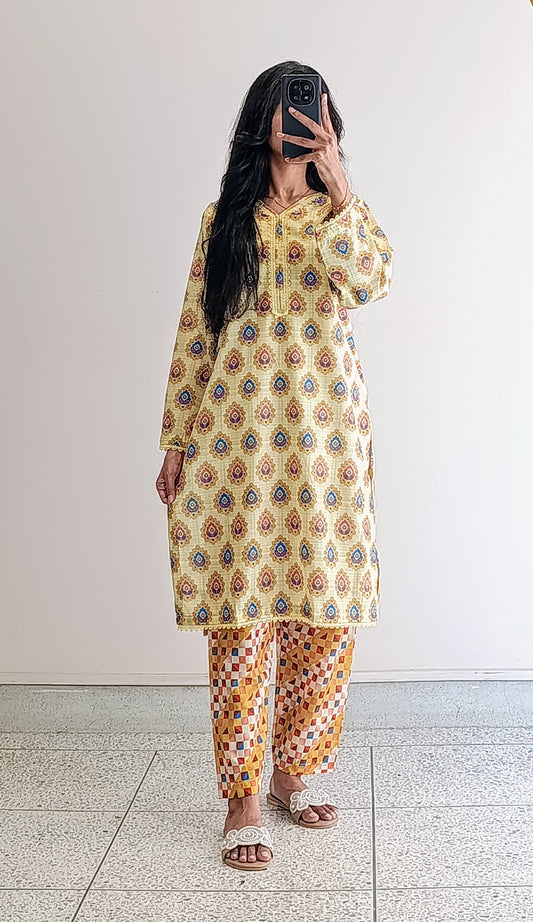 2 PC Soft Lawn (Stitched)