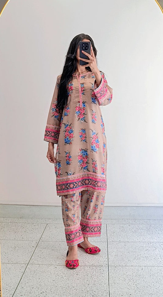 2 PC Soft Lawn (Stitched)