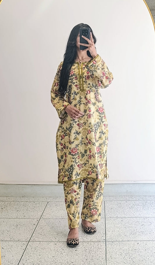 2 PC Soft Lawn (Stitched)