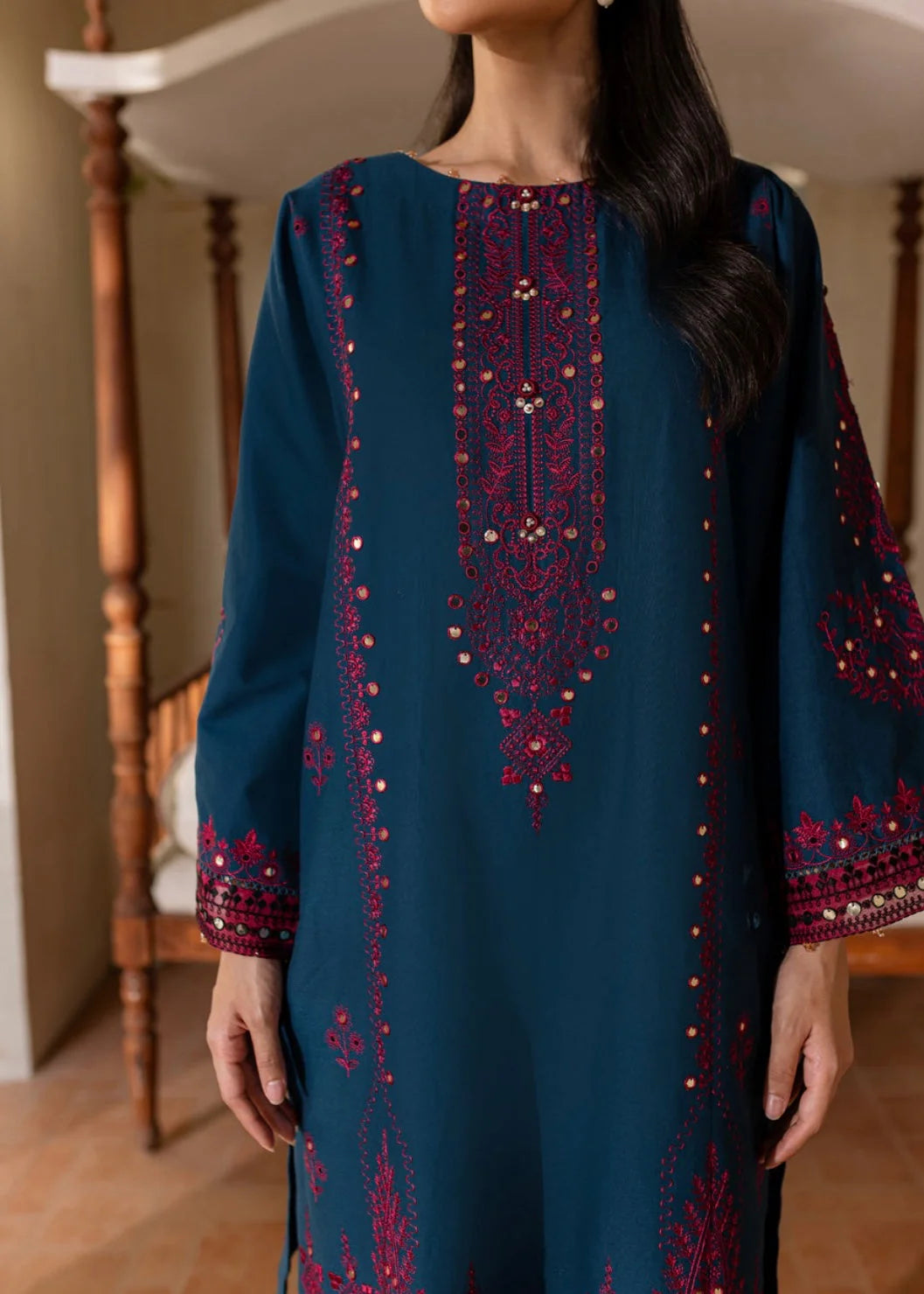 Rangrez 2PC - Embroidered Stitched