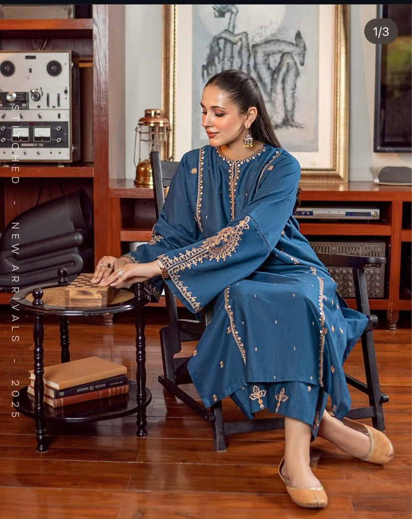 Zaymal 2PC Embroidered