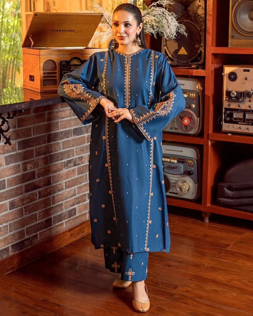 Zaymal 2PC Embroidered