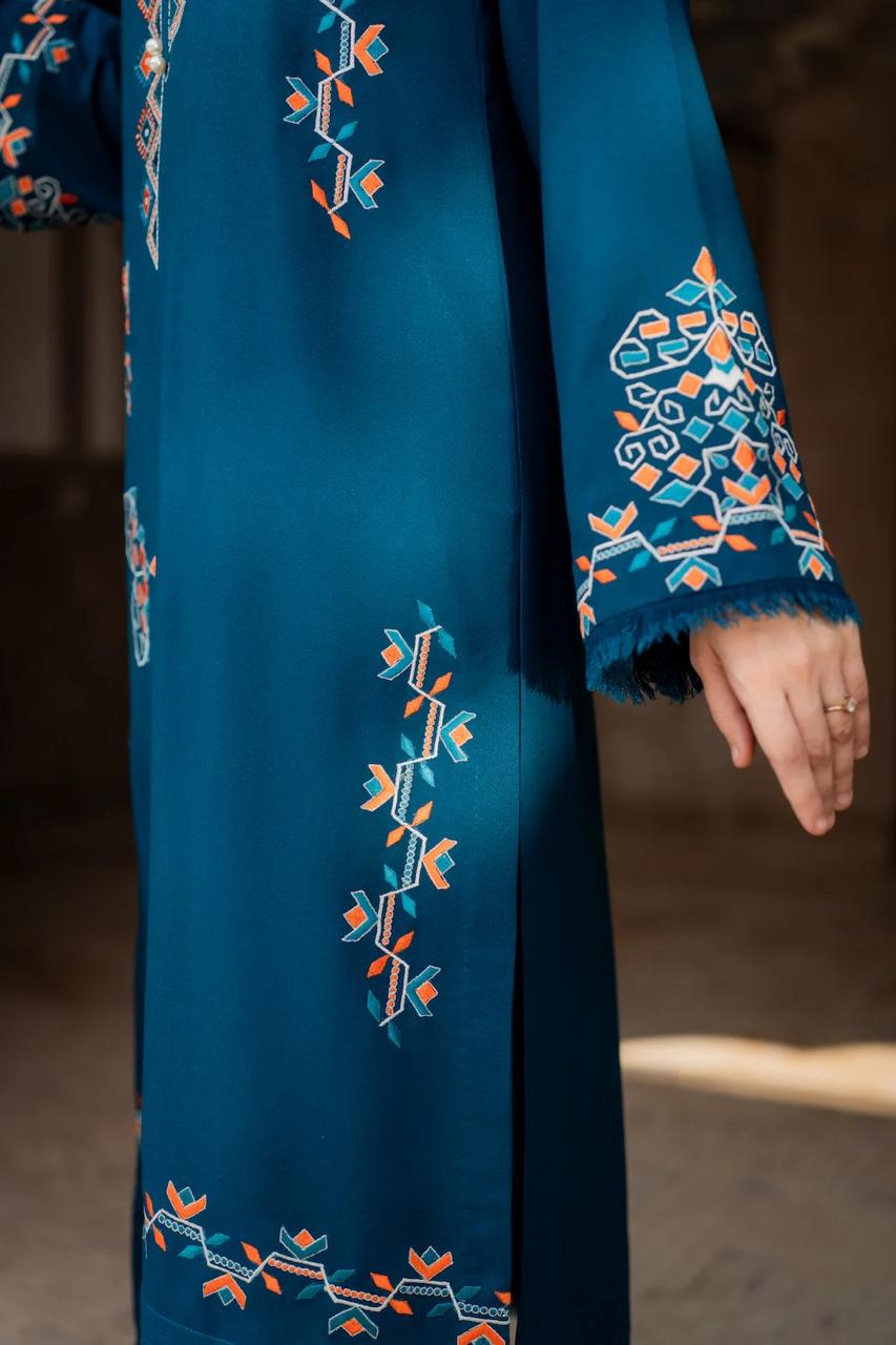 Lamaya 3Pc - Embroidered Stitched